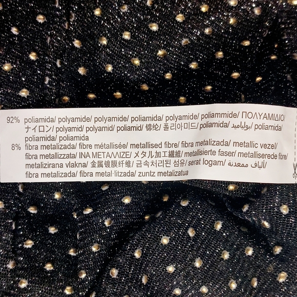 Zara black studded mesh top, S, NWT - Picture 9 of 9